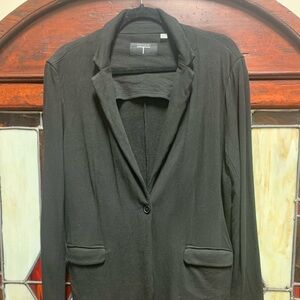 T Tahari Black Women's Jersey Blazer